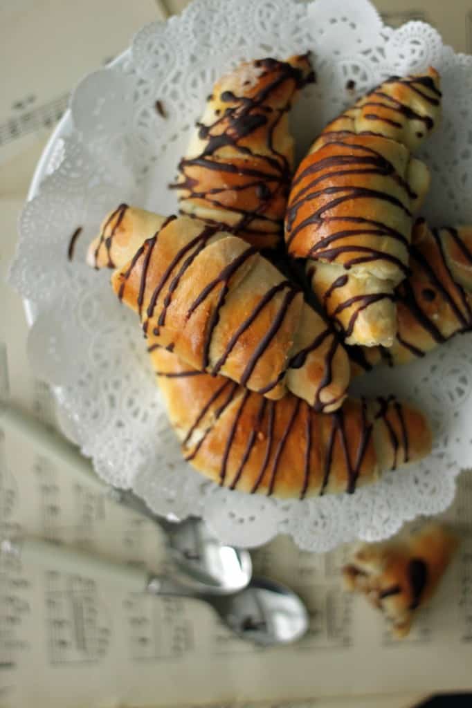 æblehorn med marcipan