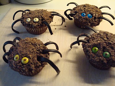 Edderkop - cupcakes