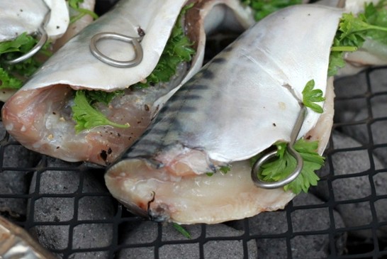 Diverse varer Bemærkelsesværdig Udlevering Makreller på grill