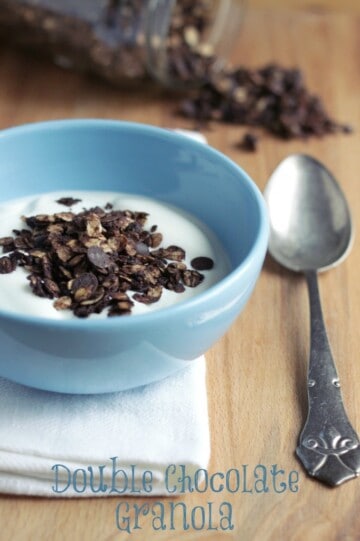 Chokolade granola - mysli med chokolade