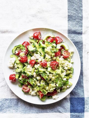græsk salat - opskrift på salat med agurk