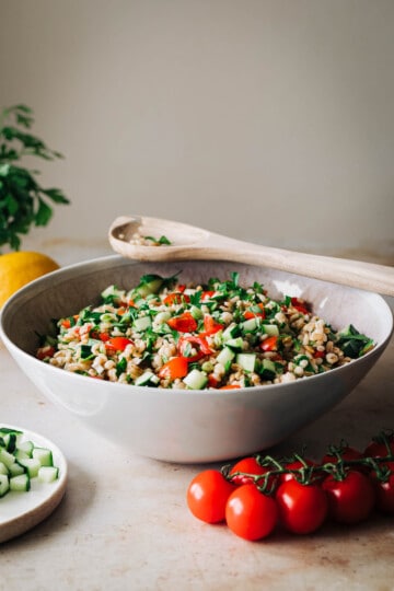 tabbouleh med persille - opskrift arabisk mad