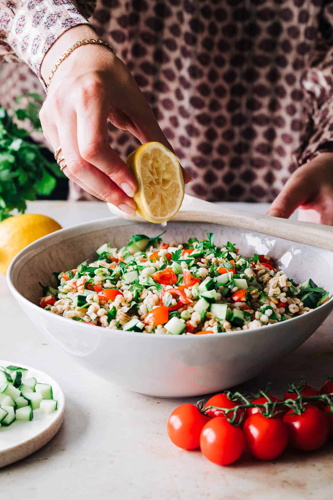 tabbouleh med persille - opskrift arabisk mad